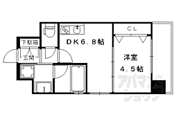 京都市営烏丸線 十条駅 徒歩5分 6階/-