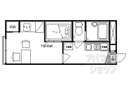 プレジール春日 1Kの間取図画像