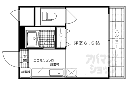 レインボーハイツ 1Kの間取図画像