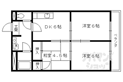 シャトーウメダ 3DKの間取図画像