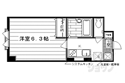 D'sLYRA 1Kの間取図画像