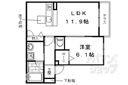 セントリヴィエ桂川 1LDKの間取図画像