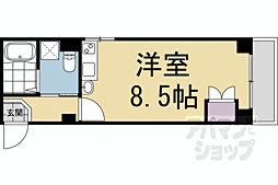 パラシオイケダ ワンルームの間取図画像