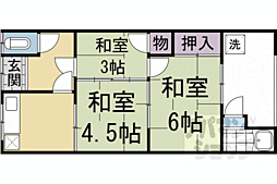 高田荘 3Kの間取図画像
