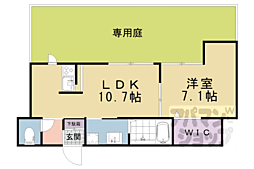 シャーメゾンコジマ 1LDKの間取図画像