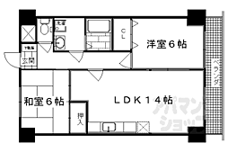 ソレイユM.H.N 2LDKの間取図画像