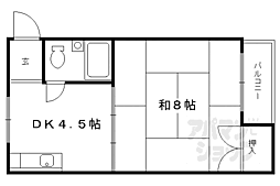 ハイツ石原 1DKの間取図画像