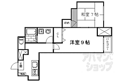 グランレブリー太秦天神川 2Kの間取図画像