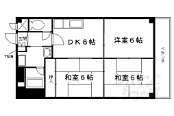 ロイヤルコーポ 3DKの間取図画像