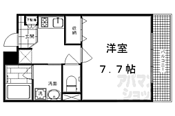 アルティスタ西院 1Kの間取図画像