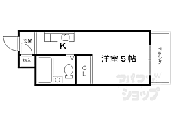 メゾン・ド・パルファン 1Kの間取図画像