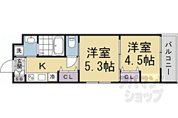 ARCOBALENO KYOTO NISHIKYOGOKU 2Kの間取図画像