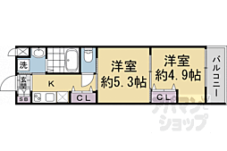ARCOBALENO KYOTO NISHIKYOGOKU 2Kの間取図画像