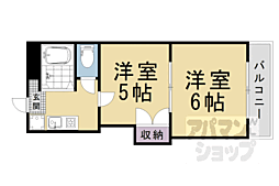 プリマベーラ西京極 2Kの間取図画像