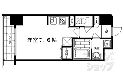エスリード烏丸五条駅前 1Kの間取図画像