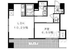 サウスウエスト 1LDKの間取図画像
