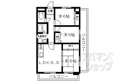サンシャイン梅津 3LDKの間取図画像