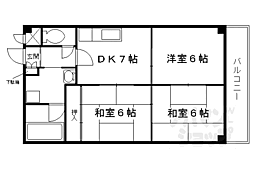 ロイヤルコーポ 3DKの間取図画像