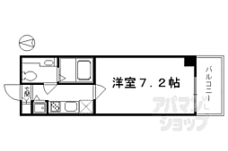 コスモフォーラム四条 1Kの間取図画像