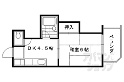 シャトープレザンス 1DKの間取図画像