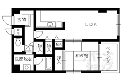 レトロマンション3 1LDKの間取図画像
