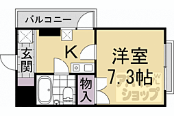 SKBビル 1Kの間取図画像