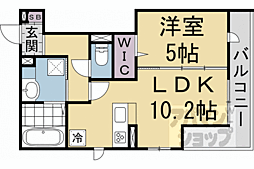 N'sCOURT 1LDKの間取図画像