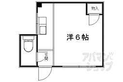 今出川マンション 1Kの間取図画像