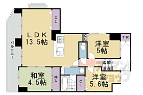 京都府京都市下京区醒ヶ井通荒神町（賃貸マンション3LDK・2階・72.21㎡） その2