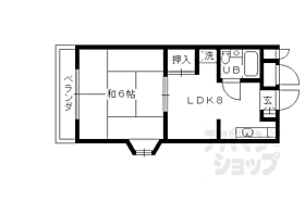 京都府京都市北区西賀茂北山ノ森町（賃貸マンション1LDK・2階・30.00㎡） その2