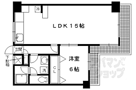 京都府京都市左京区一乗寺大原田町（賃貸マンション1LDK・5階・47.00㎡） その2