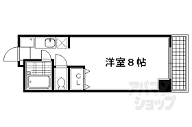 カーメル北野 206 ｜ 京都府京都市北区北野上白梅町（賃貸マンション1K・2階・24.43㎡） その2