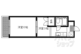 京都府京都市左京区一乗寺払殿町（賃貸マンション2K・3階・24.00㎡） その2