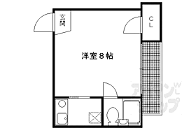 京都府京都市北区上賀茂朝露ケ原町（賃貸マンション1K・1階・20.00㎡） その2