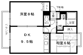 京都府京都市北区西賀茂南川上町（賃貸アパート2LDK・1階・52.84㎡） その2