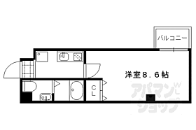 京都府京都市北区紫野上築山町（賃貸マンション1K・3階・24.75㎡） その2