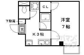 京都府京都市左京区一乗寺北大丸町（賃貸マンション1K・3階・22.40㎡） その2