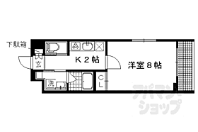 京都府京都市左京区北白川久保田町（賃貸マンション1K・1階・27.06㎡） その2