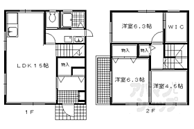 京都府京都市左京区松ケ崎柳井田町（賃貸一戸建3LDK・--・81.84㎡） その2