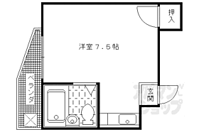 京都府京都市北区上賀茂葵之森町（賃貸マンション1R・3階・16.97㎡） その2