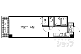 京都府京都市北区紫竹下ノ岸町（賃貸マンション1K・2階・23.24㎡） その2