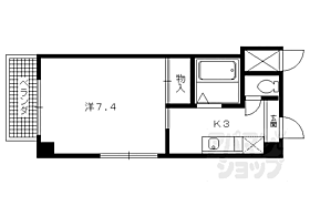 京都府京都市左京区下鴨西林町（賃貸マンション1K・2階・22.76㎡） その2