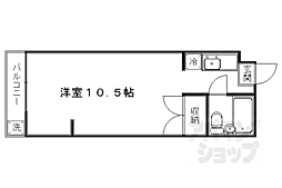 プルミエール増見 1Kの間取図画像