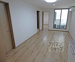 叡山電鉄叡山本線 元田中駅 徒歩3分の賃貸アパート 2階2LDKのリビング/ダイニング