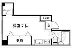 アスペースCS2 1Kの間取図画像
