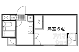 コモド'94 1Kの間取図画像