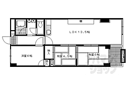 谷畑高野ビルカストルム洛北 3LDKの間取図画像