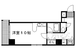 ライオンズマンション京都東堀川 ワンルームの間取図画像