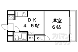 グランパニエ 1DKの間取図画像