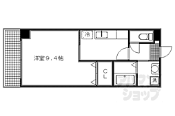 プログレスふなはし 1Kの間取図画像